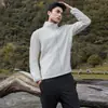 Deportes al Aire Libre Cuello Alto Polar Top Chaqueta Polar Cardigan Grueso Cálido Capa Interior para Chaqueta Exterior para Mujer