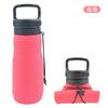 Botella de Agua Plegable Portátil para Viajes al Aire Libre de Silicona de Grado Alimenticio del Fabricante, Personalización de Logo, Personalización de Regalo