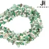 Jinghui DIY accesorios hechos a mano con cuentas grava de ágata verde natural cuentas redondas cuentas facetadas materiales para joyería
