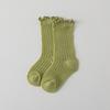 Calcetines Largos de Algodón Clase A de Verano de Malla Fina Transpirable Sueltos para Bebés Recién Nacidos Niños y Niñas