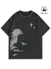 Transfronterizo Aliexpress Manfinity Emrg Hombre Cuello Redondo Estampado Gráfico Corto S