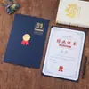 Funda para Certificado de Honor Estilo Europeo A4 70% de descuento Cubierta con Páginas Interiores, Certificado de Premio, Estampado Dorado, Carta de Nombramiento, Carta de Autorización, Certificado de Graduación Xf