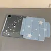 Fundo azul estilo coreano com estrelas adequado para capa protetora de tablet Huawei MatePad 11 polegadas 2021/2023 Pro 11 polegadas