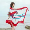 Lago Salado Chaka Noroeste Grande Turismo Estilo Étnico Bufanda Bufanda Nueva de Verano para Mujer Playa Marina Chal Protector Solar Delgado