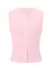 Ropa de Mujer Transfronteriza Europea y Americana de Alto Peso Hecha a Medida, Chaleco Cardigan de Verano Sexy Estilo Chica Caliente, Chaleco sin Mangas