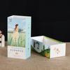 Impresión de Caja Cajón de Cartón Blanco Fresca y Sencilla, Regalo, Producto de Salud, Empaque de Té de Flores, Impresión de Caja a Color, Clara y Legible, Lote Pequeño