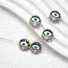 Venta Caliente Transfronteriza Estilo Europeo y Americano Colorido Divertido Bloqueo de Color Ojo de Diablo Punto Doble Cara Vidrio Pintado a Mano Cuentas Materiales para Hacer Pulseras DIY