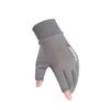 Guantes de pesca finos de dos dedos con dedos completos para hombres y mujeres, guantes de conducción de alta elasticidad con protección solar.
