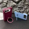 Funda de Teléfono Magnética con Soporte de PC con Sensación de Piel Color Rojo Cereza para Apple 18Duo Más Vendida con Sensación de Piel Plegable Izquierda-Derecha
