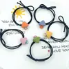 Directo de fábrica coreano nuevo color de contraste cuerda para el pelo de hongo banda de goma de alta elasticidad linda cuerda para la cabeza anillo para el pelo de lazo femenino