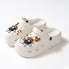 Zuecos de Suela Gruesa Eva Zapatos de Jardín Lindos Color Caqui Zapatos Cerrados para Mujer Padre-Hijo Transpirables para Exteriores Zapatos de Playa de Moda
