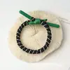 Diadema de Color Bloqueo Dopamina para Cola de Caballo Alta Banda Básica para el Cabello Alta Elasticidad Cuerda para el Cabello con Nudo de Cordón de Zapato Accesorio para el Cabello