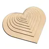 Navidad Rodajas Redondas de Madera para el Hogar Niños Accesorios de Rodajas de Madera Pintados a Mano DIY Pintura Graffiti Tablero Colgante de Madera Rodajas Finas de Madera