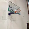 Aro de basquete de teto Aro de basquete dobrável em balanço Aro de basquete montado no teto Aro de basquete suspenso Aro de basquete de parede com elevação