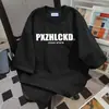 Camiseta Casual Soltinha de Manga Curta com Estampa de Letras Tendência Verão 2025 Novo Estilo Versátil para Casal Estilo Ins