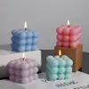 Celebridad de Internet Estilo Nuevo Vela Aromática Adornos de Atmósfera para el Hogar Regalo de Cumpleaños Fabricante Venta al por Mayor Vela Aromática Cubo de Rubik