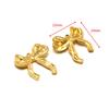 Pingente de arco dourado de aço inoxidável, suéter, roupas, pingente, faça você mesmo, pulseira de moda europeia e americana, acessórios de colar