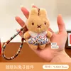 Pingente de Coelho Miffy de Pelúcia Rangente Figura de Desenho Animado Fofa Chaveiro de Bolsa Pingente de Boneca Enfeite Banca de Bonecas