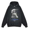 HIPHOP XXXTentacion Estampado de Figura Estilo Americano Retro Sudadera con Capucha Suéter de Rap