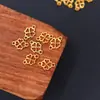 Accesorios para Joyería DIY Planta Antigua Trébol de Cuatro Hojas, Pasador Pendientes con Borlas Pieza de Conexión Accesorios
