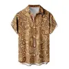 Camisa de Manga Corta Nueva de Venta Caliente para Hombre Vacaciones en Hawái Llamas Impresión 3D Casual Versátil Top para Hombre 2024