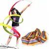 10 Piezas 1.2m 4m Niños Adultos Serpentinas Guardería Baile Cinta de Baile Cinta de Gimnasia Rítmica