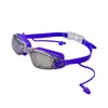 Fábrica Tuojian G7200M color mágico galvanizado luz plana gafas de natación cómodas marco grande buceo anti-vaho gafas de natación