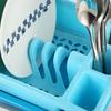 Estante de Almacenamiento de Cocina Estante para Platos de Almacenamiento de Plástico Escurridor de Goteo para Platos Estante de Almacenamiento de Plástico