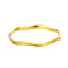 Tienda de Oro Mismo Estilo Pulsera Geométrica de Onda Escama de Dragón Alta Gama Lujo Ligero Imitación Oro de Arena Vietnamita Superficie de Panal Pulsera de Puntos