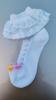 Calcetines de Encaje para Niñas Niños Cristal Ultra-delgados Princesa Baile Doble Capa Rayados Seda de Hielo Transparentes Sin Hueso Sin Costuras Transpirables Planos