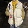 Ropa de Trabajo Informal con Relleno para Hombres al Aire Libre Chaleco Holgado Chaleco de Color Sólido Chaleco Versátil Top Cálido de Moda