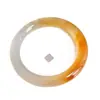 Pulsera de Ágata Calcedonia Colorida Tipo Hielo Natural, Pulsera de Ágata Jade Color Miel para Mujeres, Pulsera Color Koi para Riqueza y Prosperidad, Regalo para Esposo
