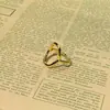 Anillo Estilo Coreano Estilo Frío Simple Irregular Hueco Anillo para Mujer Venta al por Mayor de Fábrica
