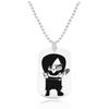 Joia periférica de animação Colar Naruto aço inoxidável laser Naruto Sasuke personagem de desenho animado pingente pingente