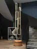 Lámpara de pasillo de apartamento tipo loft dúplex candelabro de escalera nórdico creativo lujo villa sala de estar moderna minimalista lámparas