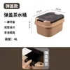 Cubo de drenaje para el hogar, cubo de agua para té, cubo de residuos de té, cubo de agua residual de plástico, accesorios para juegos de té Kung Fu, papelera para mesa de té, cubo de té pequeño