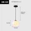 Lâmpada de entrada de bar criativa de luxo de pedra de luxo transfronteiriça Nordic Light Master Chandelier Moderno Simples Designer Criativo Bar
