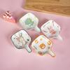 Cross-border Cartoon Ceramic Cute Small Dish Criativo Japonês Vinagre Prato Molho de Soja Tempero Prato Dip Prato Pequeno