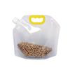 Saco de armazenamento de grãos grau alimentício embalagem boca larga saco autossustentável para arroz saco com bico portátil saco de embalagem grão
