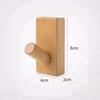 Gancho nórdico para abrigos, gancho de nogal, creativo, para colgar en la pared del pasillo, de madera maciza, de alta calidad, sin perforaciones, para colgar en la puerta.