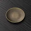 Posavasos Pequeño de Cobre Antiguo Estilo Chino, Soporte Aislante de Calor para Taza de Té de Aleación, Platillo de Té Vintage, Accesorios para Juego de Té Kung Fu, Alfombrilla Antideslizante