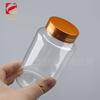 Botella cápsula de boca ancha de 120 cc pet redonda botella para el cuidado de la salud botella para envasado de tabletas, pastillas, caramelos botella de plástico transparente
