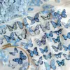 Paquete de Pegatinas Tangshi Transfronterizo Serie de Libros de Tela Mariposa Diario Vintage Material para Manualidades Pegatinas Decorativas 20 Hojas en 6 Diseños