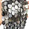 Concha natural prato preto concha amor retangular e outras formas geométricas contas soltas semiacabado diy acessórios de joias artesanais