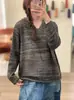 Suéter Pulóver con Capucha Nuevo Transfronterizo Otoño/Invierno 2026, Top de Punto Holgado Versátil Casual para Mujer