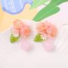 Campanas de viento de cristal antiguas, hojas verdes, accesorios de bricolaje, horquillas tejidas a mano, accesorios para el cabello, pendientes de horquilla, accesorios al por mayor