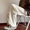 Pantalones de pierna ancha con colgante para hombre, primavera y otoño, finos, casuales, estilo callejero americano, moda Ins para adolescentes, marca de moda, pantalones deportivos