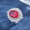 Joyería Zhuang Shengsheng Color Tesoro Más Vendido Anillo Tesoro Color Simulación Retro Anillo Boca Ajustable Forma Dan Piedra Principal 10*14