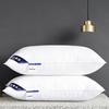 Almohada de algodón para hotel lavable a máquina almohada de pluma y terciopelo núcleo adulto almohada alta y baja para el cuello almohada para adultos de alto rebote venta al por mayor