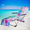 Funda para silla de playa, funda para sillón reclinable, bolsa de toalla, bolsa de toalla de playa, impresión digital 3D, serie tie dye de una pieza, suministro directo de fábrica